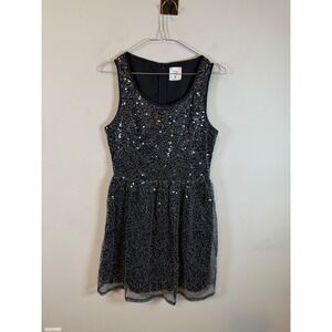 mac + jac Womens Dress Sequin Fit and Flare Black M